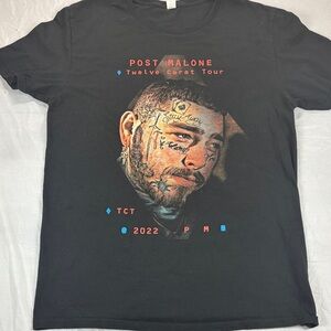 POST MALONE 12 CARAT TOUR BLACK T SHIRT